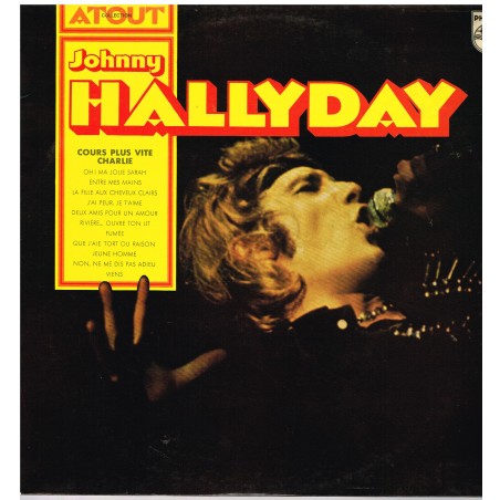 DISQUE 33 TOURS  - JOHNNY HALLYDAY - COURS PLUS VITE CHARLIE