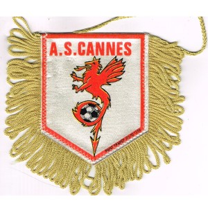 FANION A.S. CANNES AVEC BALLON