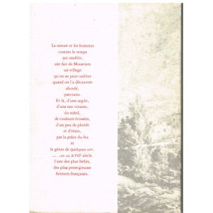 LIVRE MOUSTIERS SAINTE MARIE : VERSO