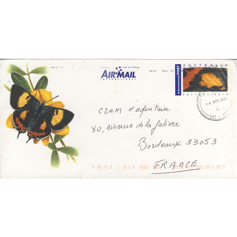 papillon-sur-entier-postal-d-australie