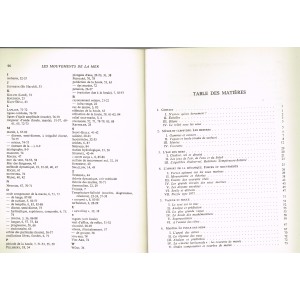 LIVRE LES MOUVEMENTS DE LA MER - SOMMAIRE 1