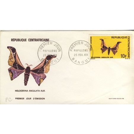 papillon-holocerina-angulata-aur-timbre-et-obliteration-1er-jour-de-republique-centrafricaine