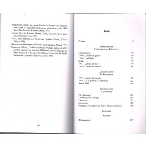 LIVRE DE LA RESISTANCE AU MARTYRE - SOMMAIRE