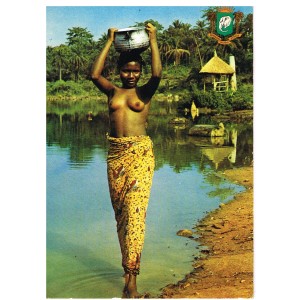 CARTE POSTALE JEUNE FILLE...