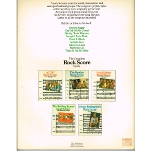 LIVRE : 9 PARTITIONS THE ROLLING STONES ROCK SCORE - TITRES