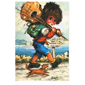 CARTE POSTALE MICHEL THOMAS...