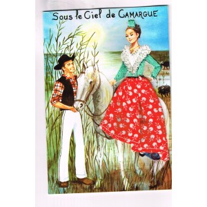 CARTE POSTALE BRODEE...