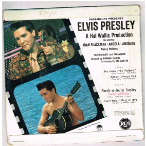 DISQUE E PRESLEY  BLUE HAWAII VERSO
