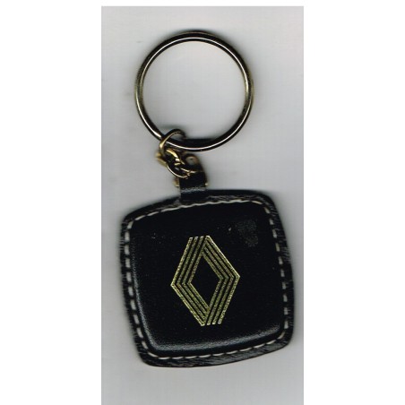 PORTE CLES RENAULT CARRE CUIR  AVEC LOGO RECTO