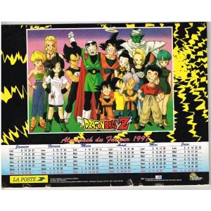 CALENDRIER  1997 DRAGONBALL Z - RECTO