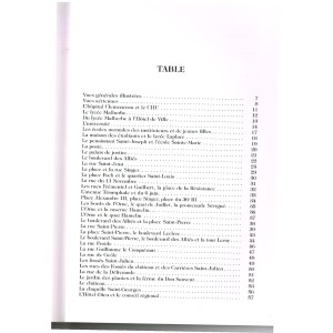 LIVRE - CAEN AU FIL DU SIECLE  -  TABLE DES MATIERES