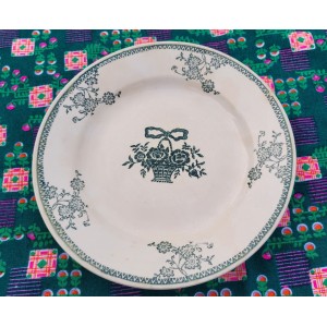 ASSIETTE TERRE DE FER VERTE...