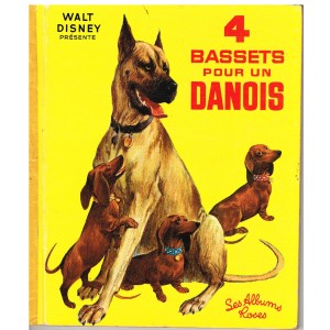 LIVRE - 4 BASSETS POUR UN DANOIS - les albums roses