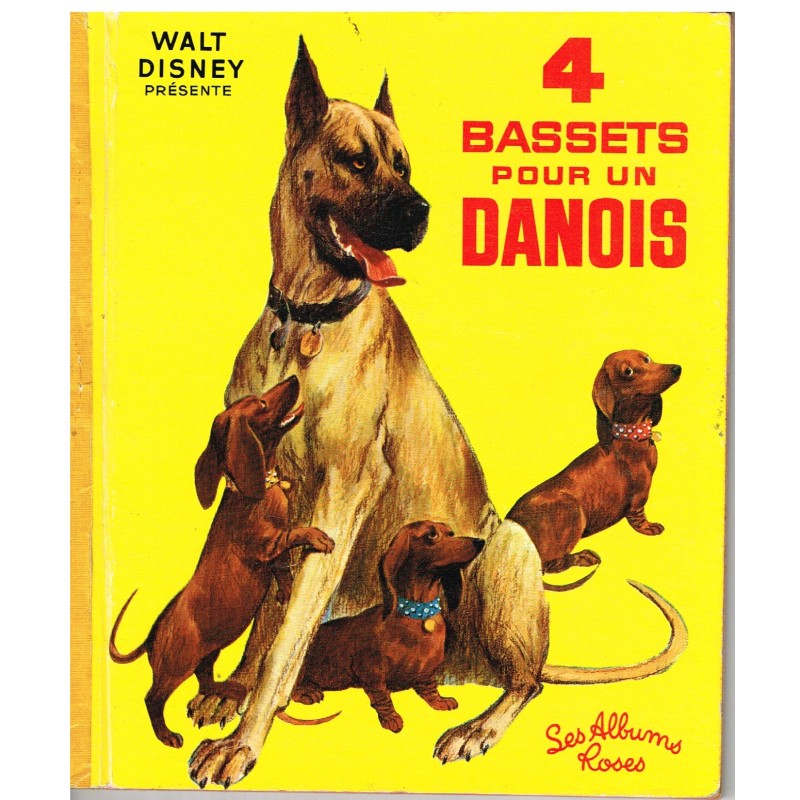 LIVRE - 4 BASSETS POUR UN DANOIS - les albums roses