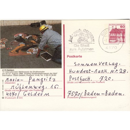 peinture-au-sol-20-21-aout-1988-entier-postal-allemand