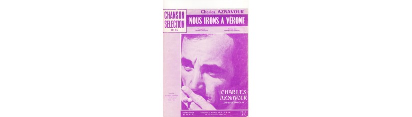 PARTITIONS CHARLES AZNAVOUR